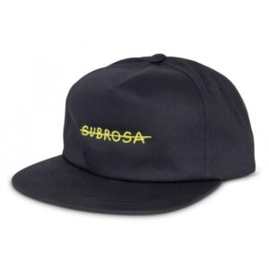 Subrosa Crossed Snapback чорний з жовтою строчкою