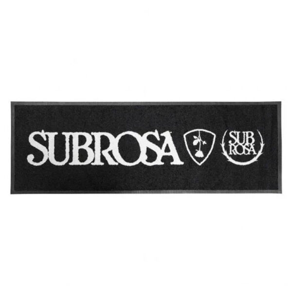 Підлоговий килимок з логотипом Subrosa - чорний
